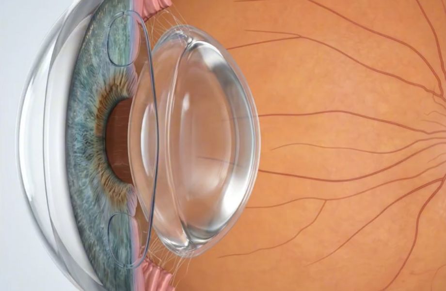 3D image of a lens procedure Phakic ICL diagram