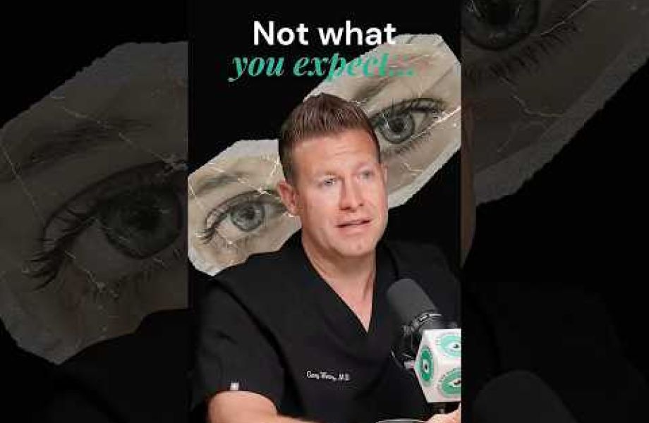 Male ophthalmologist explaining why cataract lens choices are permanent