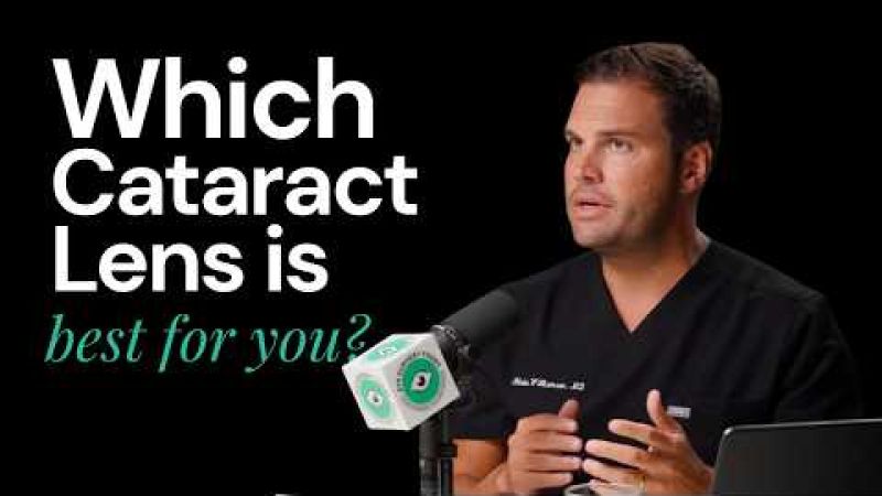 Dr. Blake K. Williamson discussing cataract lens options for cataract surgery