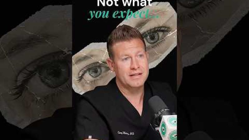 Male ophthalmologist explaining why cataract lens choices are permanent