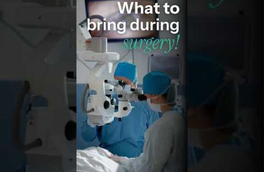 Surgical team performing cataract surgery in an operating room
