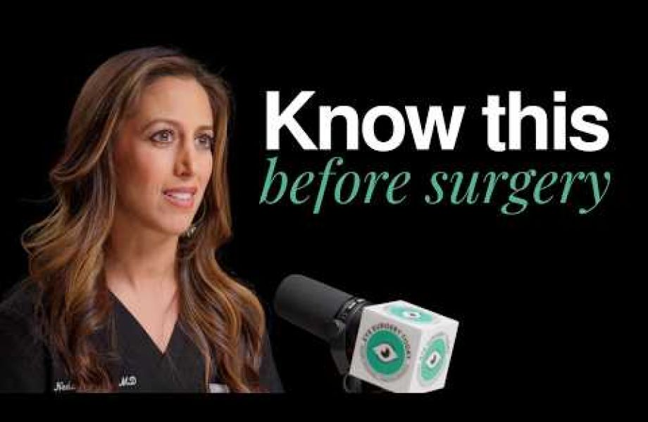 Female ophthalmologist discussing how to prepare for a cataract surgery consultation
