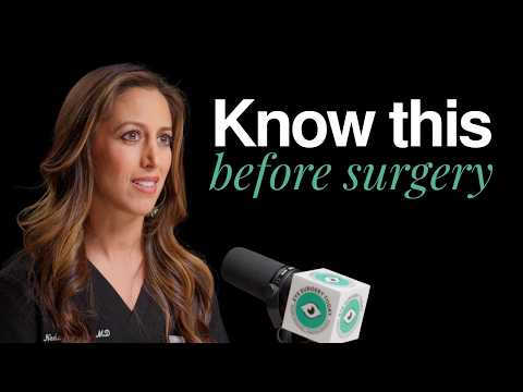 Female ophthalmologist discussing how to prepare for a cataract surgery consultation