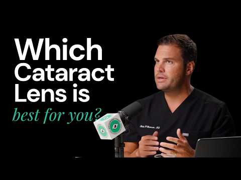 Dr. Blake K. Williamson discussing cataract lens options for cataract surgery