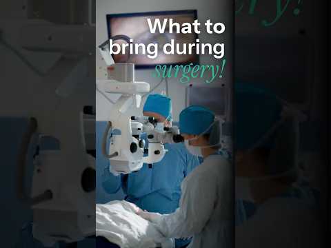 Surgical team performing cataract surgery in an operating room