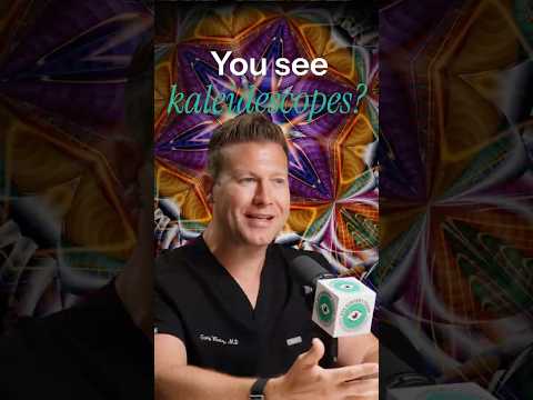 Male ophthalmologist describing the kaleidoscope effect seen during cataract surgery