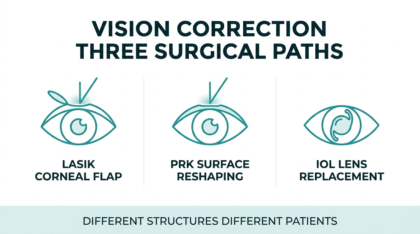 lasik prk iol vision correction comparison