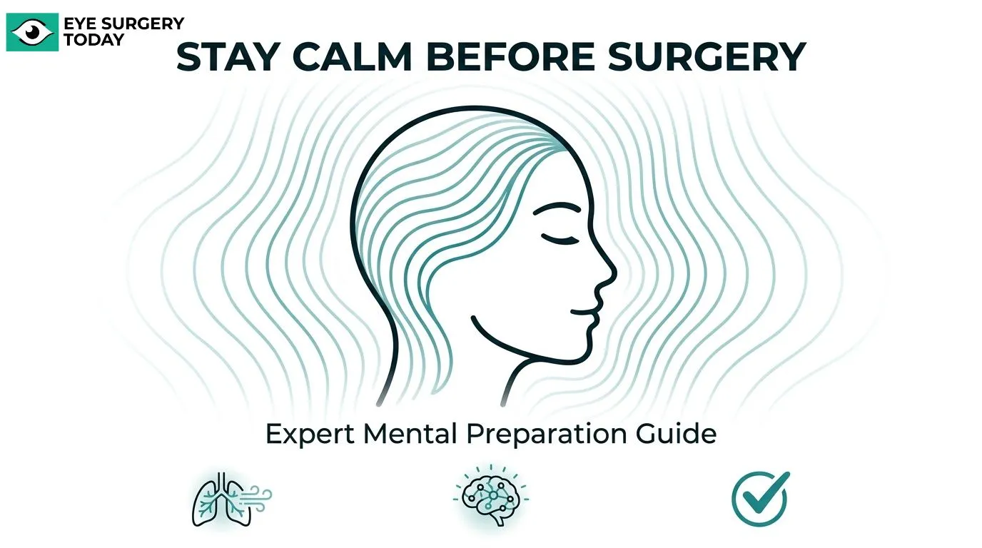 Mental preparation guide for staying calm before cataract surgery using breathing, relaxation, and anxiety-management techniques.