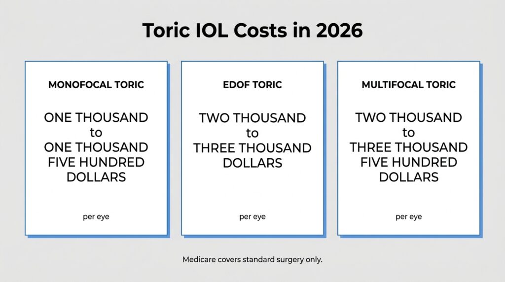 Toric IOL Options 2026: Monofocal, Multifocal & EDOF