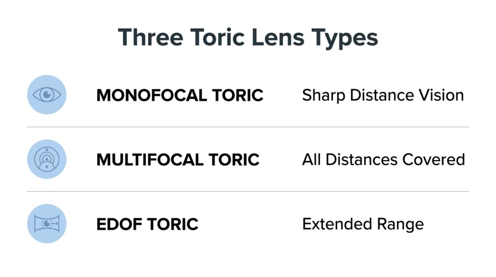Toric IOL Options 2026: Monofocal, Multifocal & EDOF