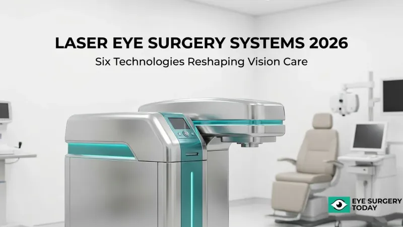 Overview of laser eye surgery systems in 2026 featuring advanced technologies used to reshape vision care.