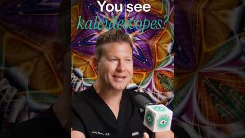 Male ophthalmologist describing the kaleidoscope effect seen during cataract surgery