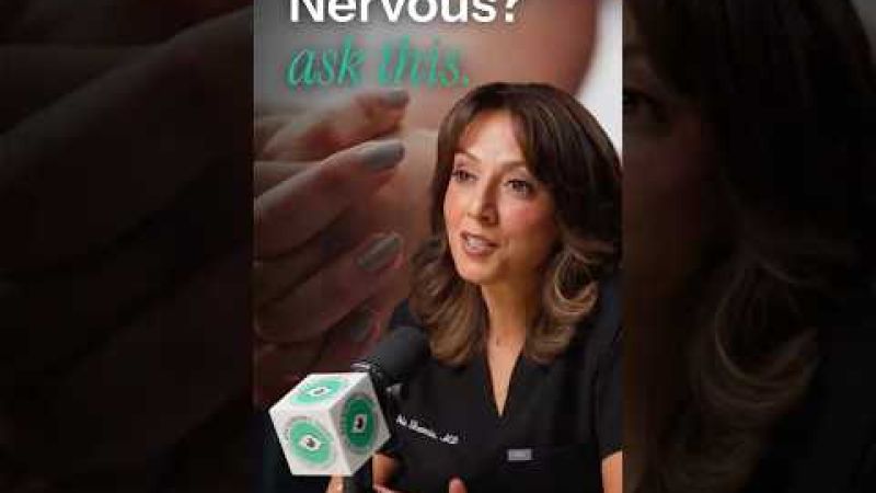 Female ophthalmologist answering questions about cataract surgery anxiety