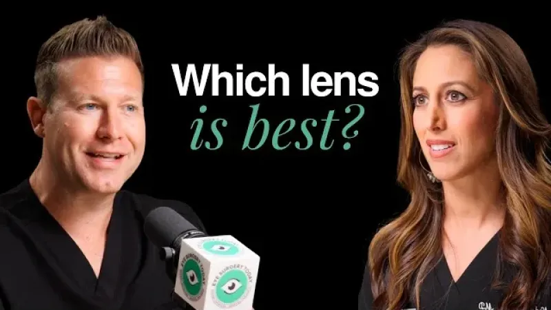Dr. Gary Wortz MD and Dr. Neda Nikpoor MD explaining which is the best cataract lens for your eye health