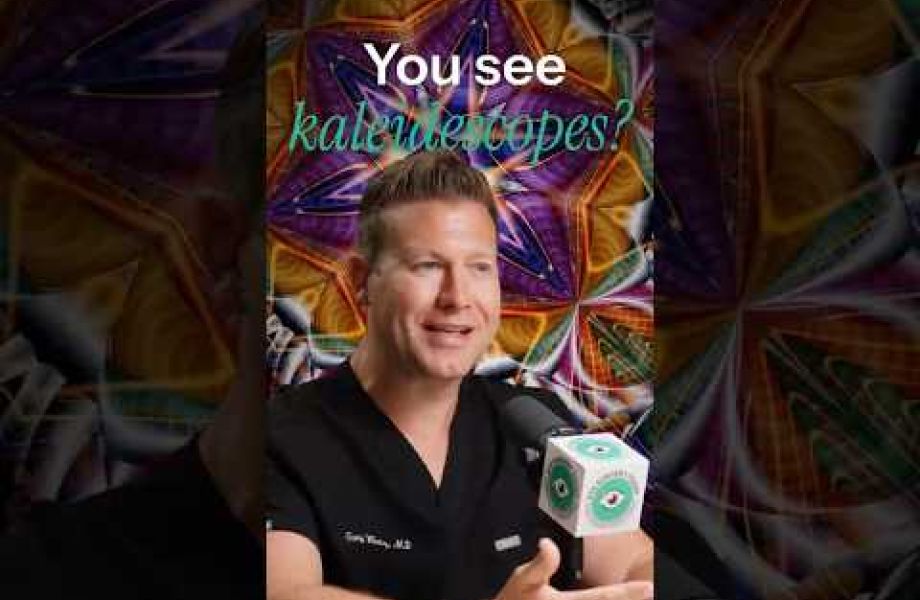 Male ophthalmologist describing the kaleidoscope effect seen during cataract surgery