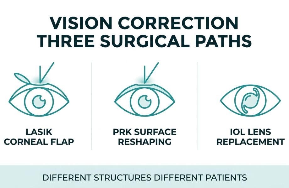 lasik prk iol vision correction comparison