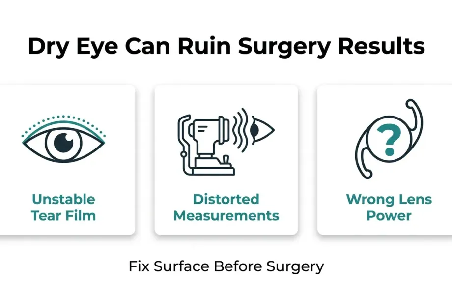 Dry Eye Before Cataract Surgery Affect Your Vision Results