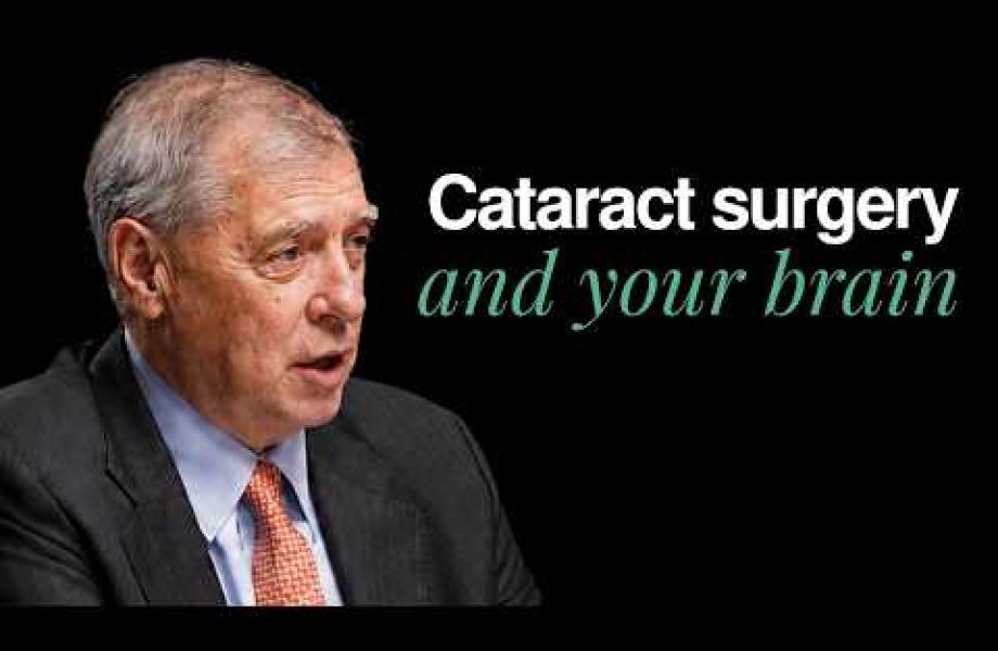 Leading cataract surgeon explaining how cataract surgery brain benefits extend beyond vision improvement