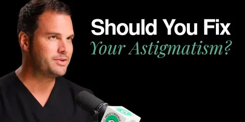 Dr. Blake Williamson MD explaining whether to fix astigmatism during cataract surgery with toric IOL