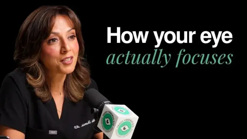 Dr. Neda Shamie MD explaining how the eye actually focuses light before cataract surgery lens selection