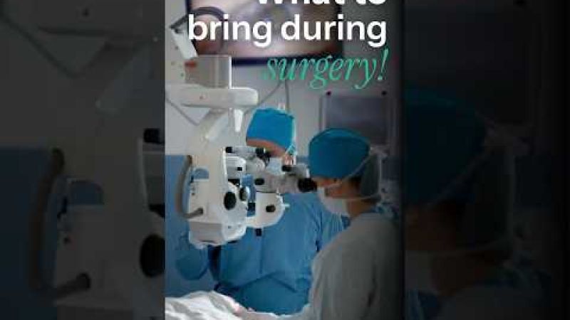 Surgical team performing cataract surgery in an operating room