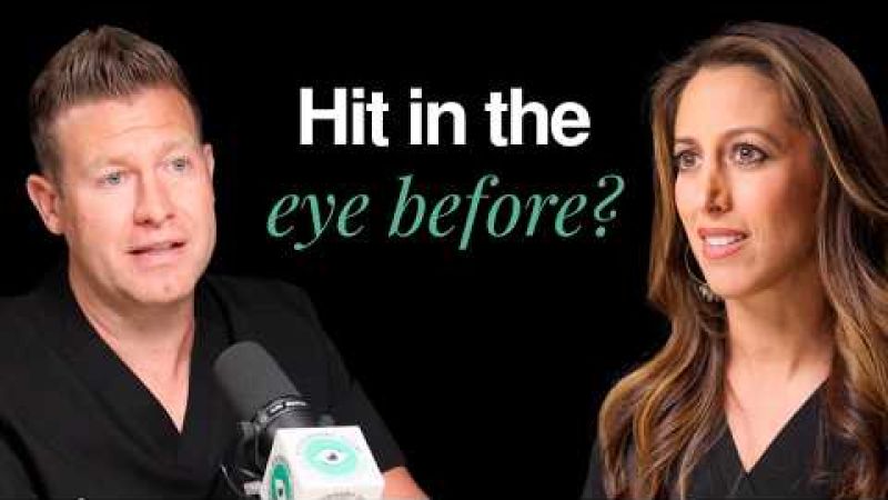 Dr. Gary Wortz MD and Dr. Neda Nikpoor MD discussing how eye trauma history affects cataract surgery