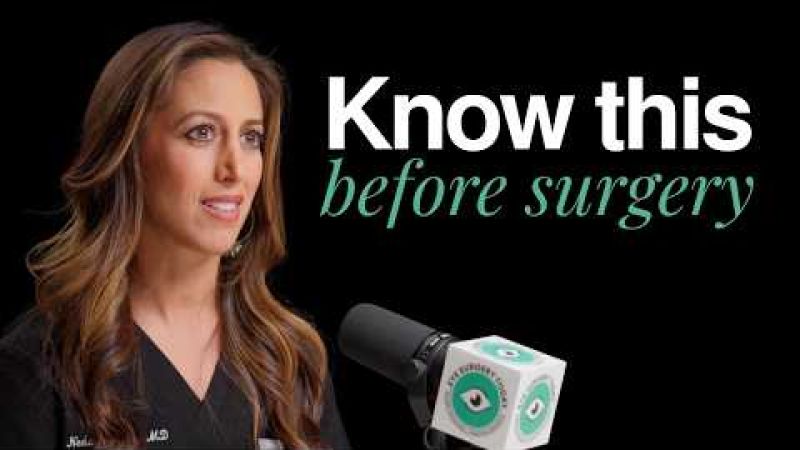 Female ophthalmologist discussing how to prepare for a cataract surgery consultation