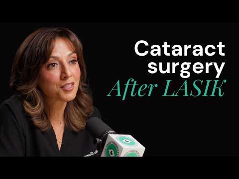 Dr. Neda Shamie MD explaining cataract surgery after LASIK or PRK